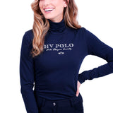 HV Polo Adeline Ladies Rolled Neck Top #colour_navy