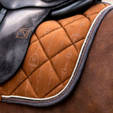HV Polo Lauren Dressage Saddle Pad #colour_almond