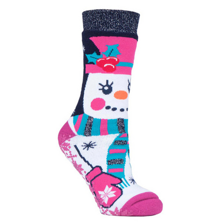 Heat Holders Ladies Novelty Christmas Socks #colour_snow-girl