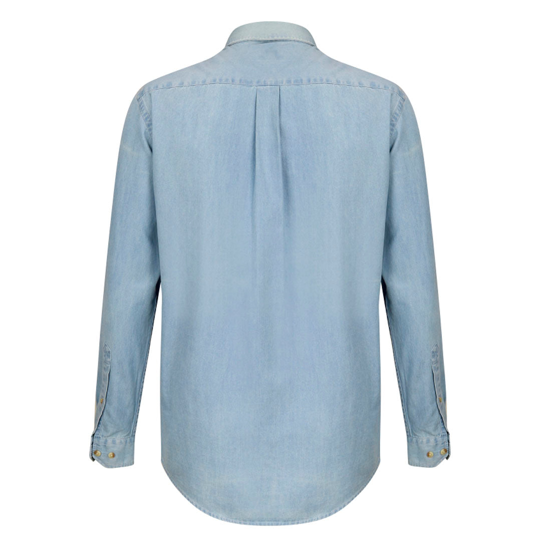 Hoggs of Fife Archerfield Men's Denim Shirt #colour_light-blue