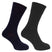 Hoggs of Fife Brogue Merino Country Socks #colour_navy-grey