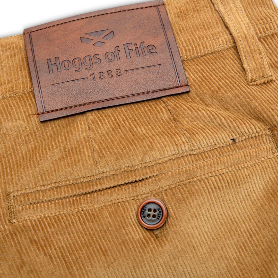 Hoggs of Fife Cairnie Men's Comfort Stretch Cord Trousers #colour_harvest