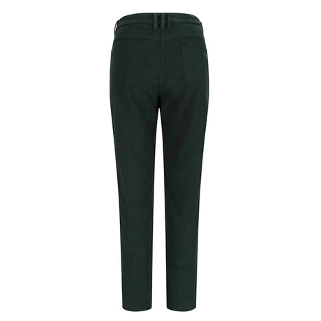 Hoggs of Fife Catrine Ladies Technical Stretch Moleskin Jeans #colour_forest-green