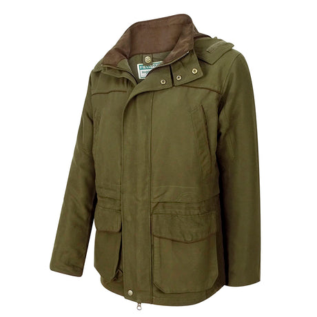 Hoggs of Fife Kincraig Men's Waterproof Field Jacket #colour_olive-green