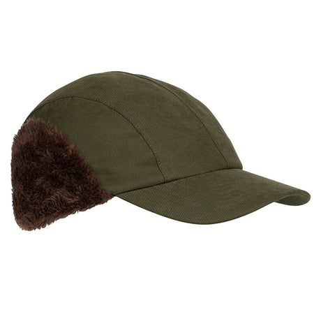 Hoggs of Fife Kincraig Waterproof Hunting Cap #colour_olive-green