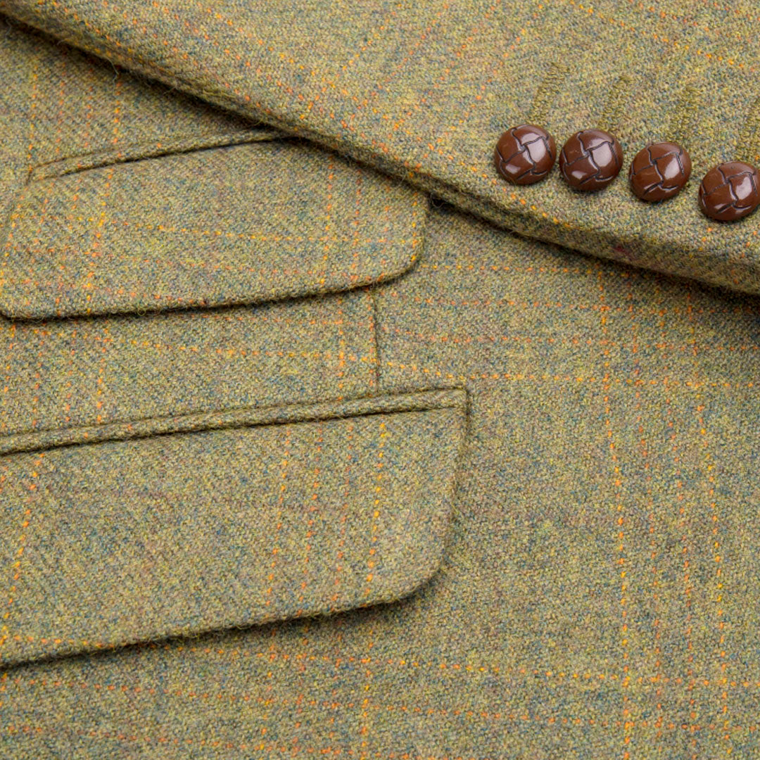 Hoggs of Fife Kinloch Men's Tweed Sports Jacket #colour_autumn-bracken
