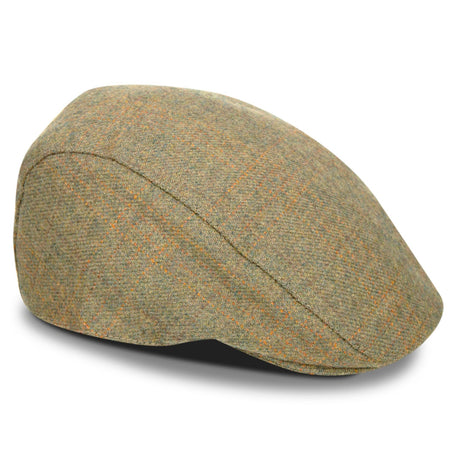 Hoggs of Fife Kinloch Waterproof Tweed Cap #colour_autumn-bracken