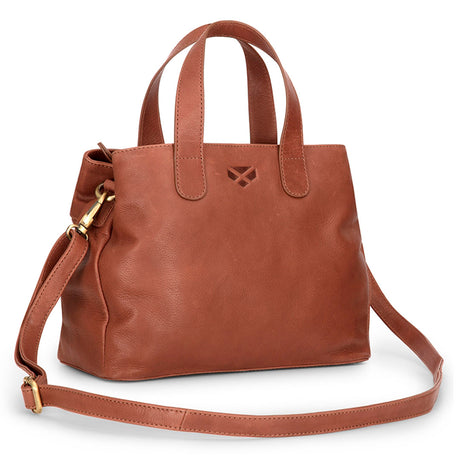 Hoggs of Fife Monarch Leather Handbag #colour_hazelnut