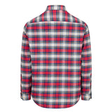 Hoggs of Fife Pitscottie Men's Flannel Shirt #colour_red-tartan-check