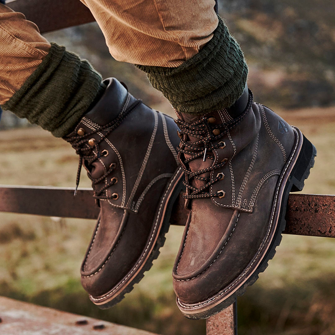 Hoggs of Fife Selkirk Men s Work Boots Oak Brown EU 41