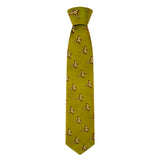 Hoggs of Fife Silk Country Tie #colour_flying-pheasant-gold