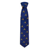 Hoggs of Fife Silk Country Tie #colour_flying-pheasant-navy