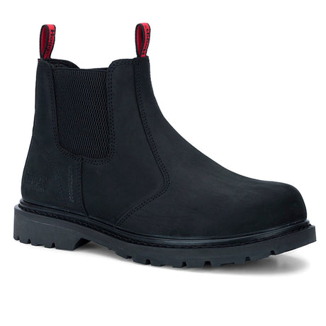Hoggs of Fife Zeus Safety Dealer Boots #colour_crazy-horse-black