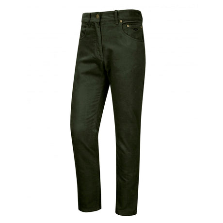 Hoggs of Fife Carrick Men's Technical Stretch Moleskin Jeans #colour_olive