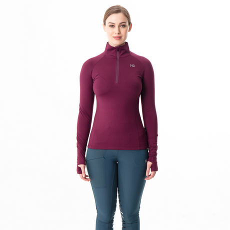 Horseware Ireland Technical Hooded Fleece Sweatshirt #colour_purple