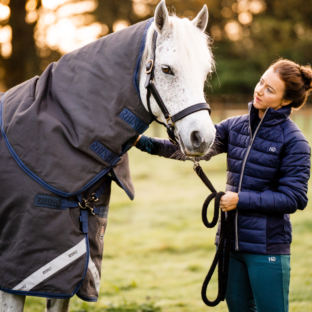 Horseware Ireland Ladies Winter Hybrid Jacket #colour_navy