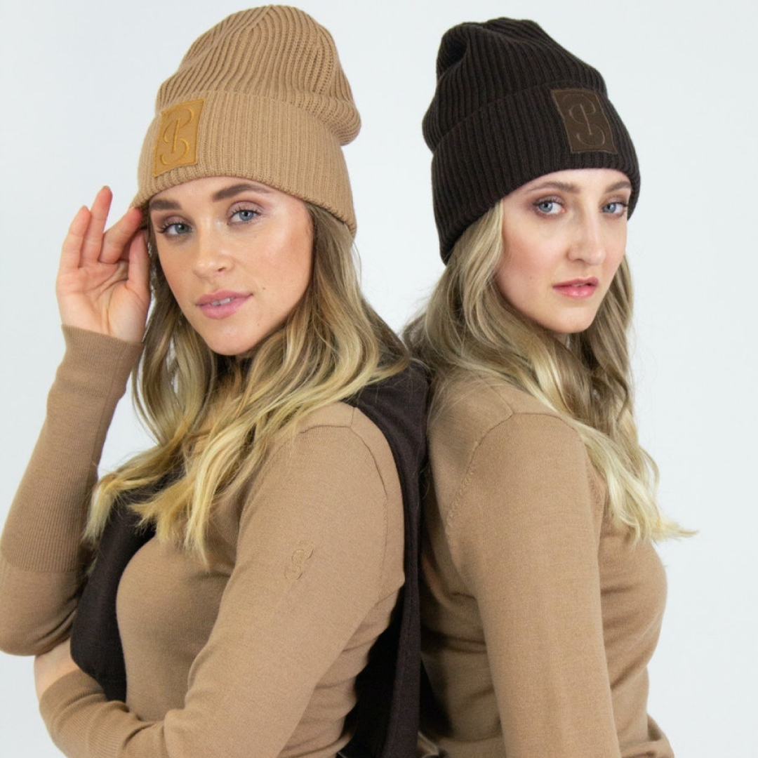 PS of Sweden Camel Sally Knitted Beanie#colour_camel