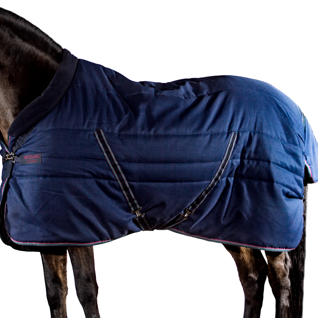 Horseware Ireland Rambo Cosy Stable 100g #colour_navy-burgundy-teal-navy