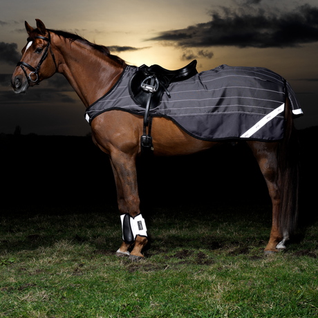Horseware Ireland Amigo Reflectech Competition Sheet #colour_grey-black