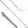 KM Elite Dressage Whip with Silver Braided Grip #colour_grey