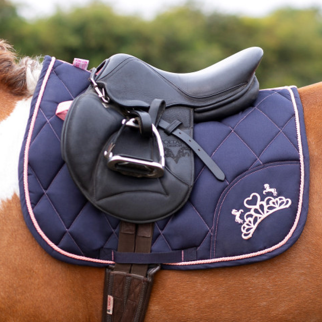 Little Rider The Princess and the Pony Saddle Pad #colour_navy-peach