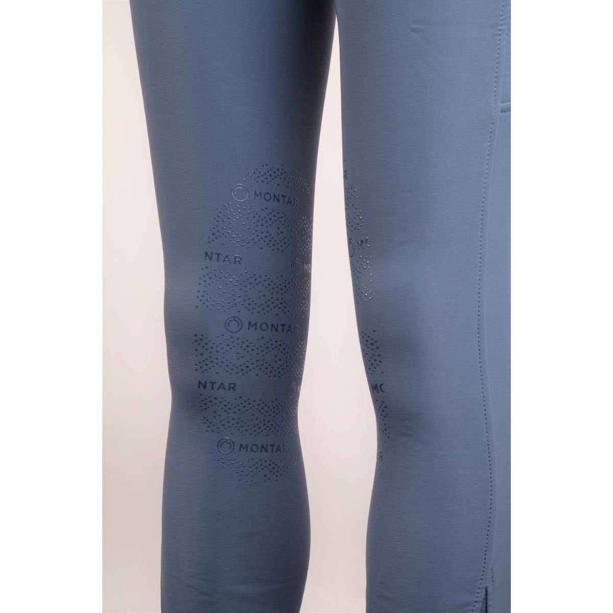 Montar Angela Embossed Logo Knee Grip #colour_ocean-blue