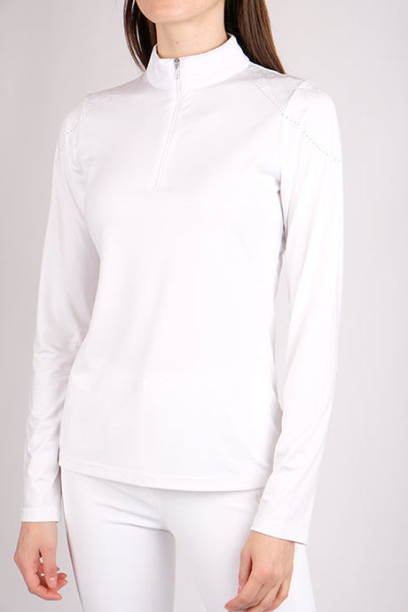 Montar Junior Long Sleeve Competition Polo #colour_white