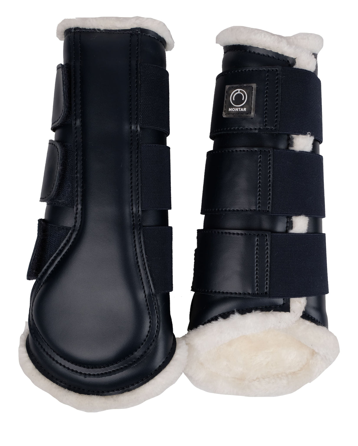 Montar PU Smooth Leather Protection Boots #colour_navy