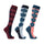 Hy Equestrian Novelty Printed Socks #colour_grey-navy-blue-fig