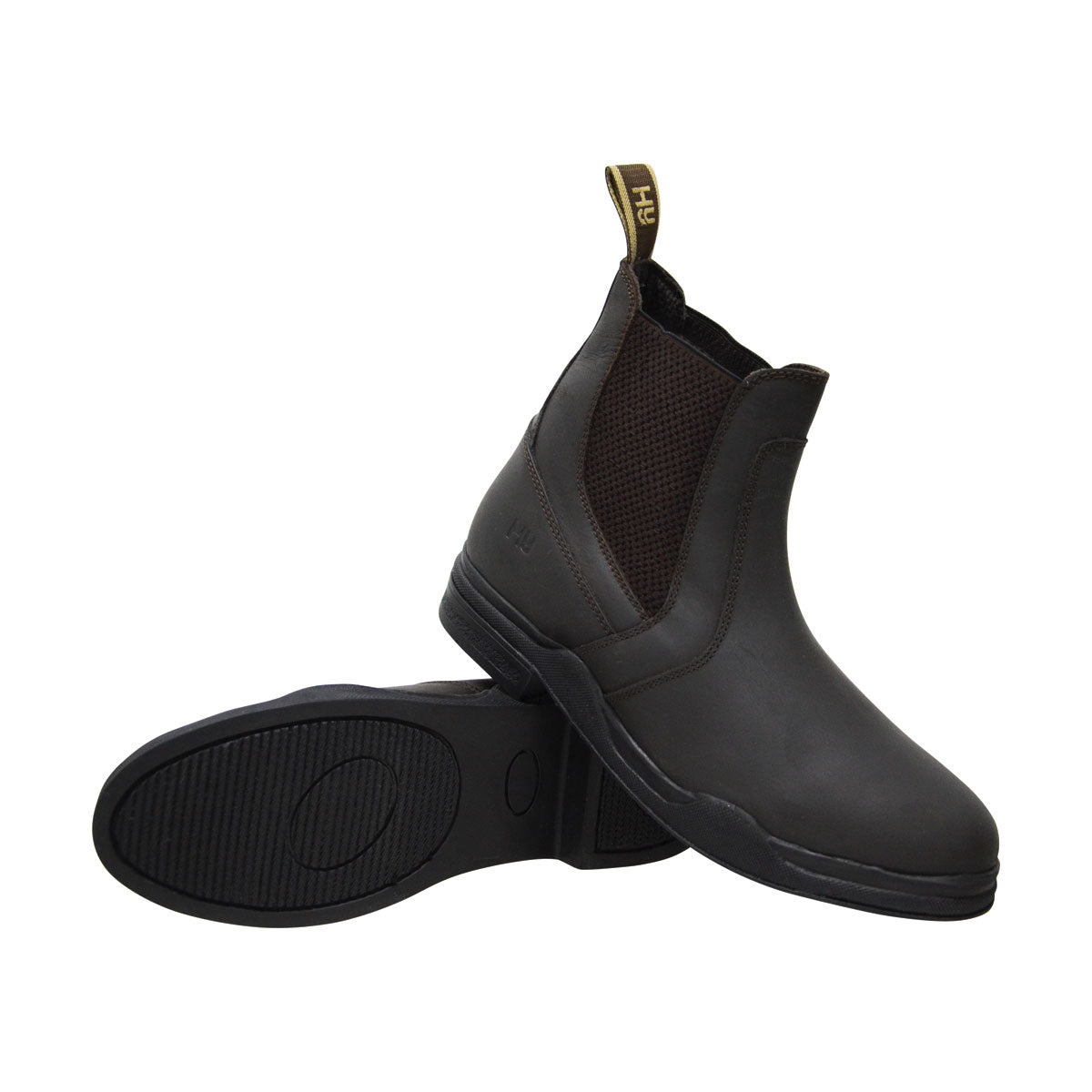 HyLAND Wax Leather Jodhpur Boots #colour_black