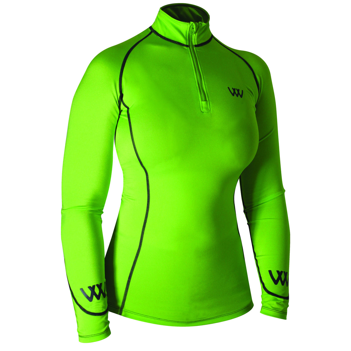 Woof Wear Performance Ladies Riding Shirt #colour_lime
