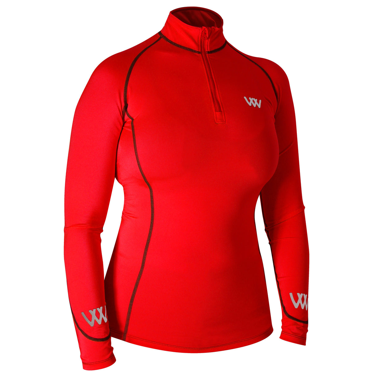 Woof Wear Performance Ladies Riding Shirt #colour_royal-red