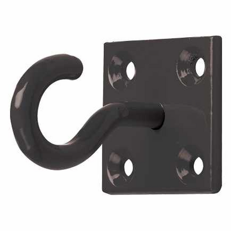 Perry Equestrian Chain Hook on Plate #colour_black
