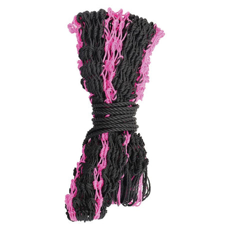 Perry Equestrian Polypropylene Haylage Nets #colour_black-pink