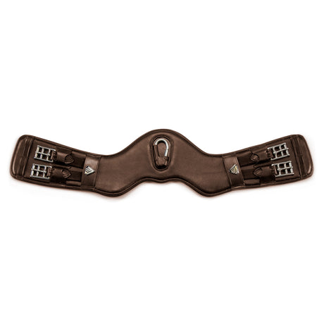 Shires Lusso Anatomical Leather Dressage Girth #colour_brown