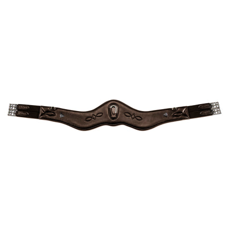 Shires Velociti Lusso Anatomical Leather Girth #colour_brown