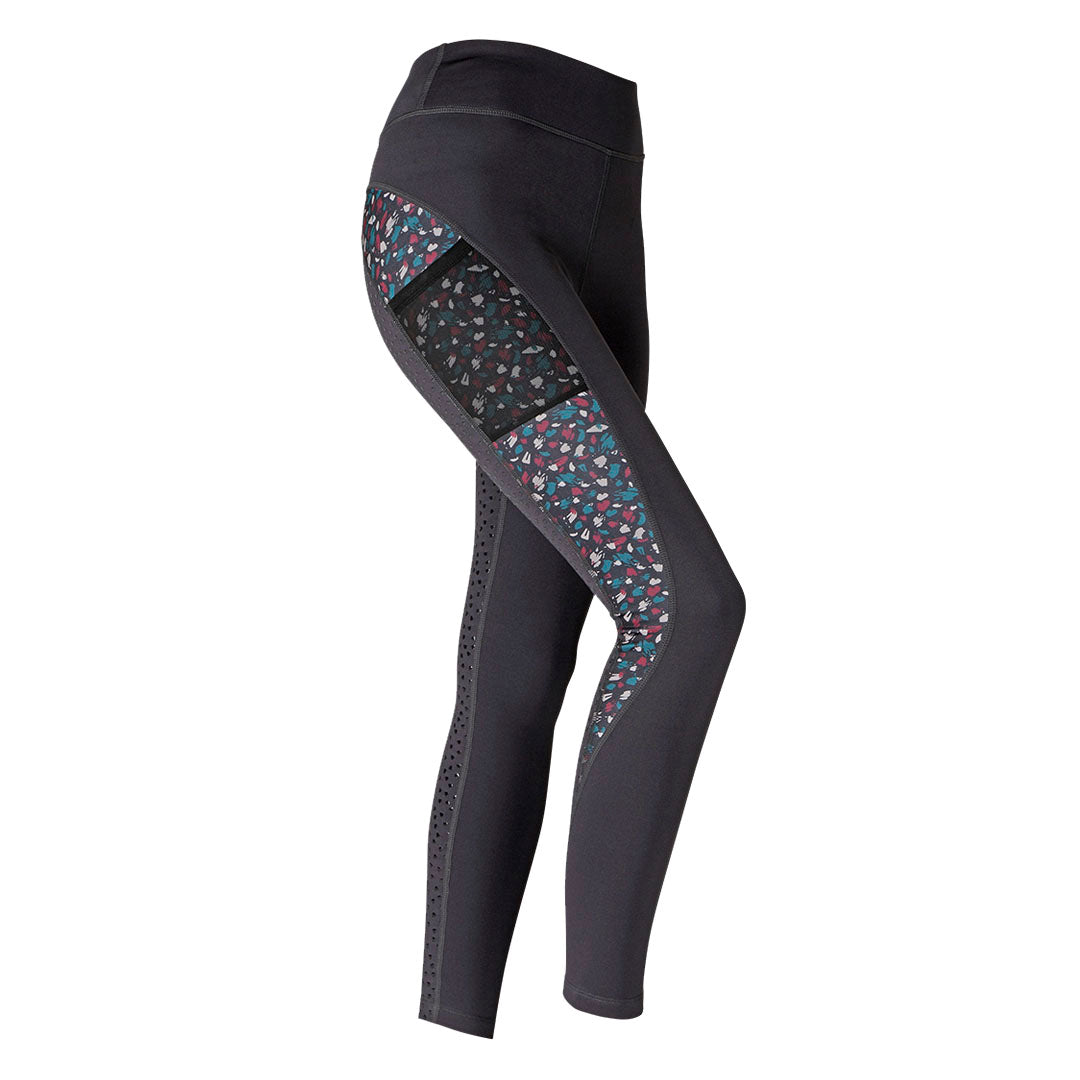 Shires Aubrion Coombe Full Grip Ladies Riding Tights #colour_brush-stroke