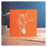Deckled Edge Colour Block Pony Card#colour_sorry-for-being-such-a-donkey