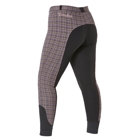 Firefoot Farsley Children's Rose Gold Check Breeches #colour_rose-gold-check