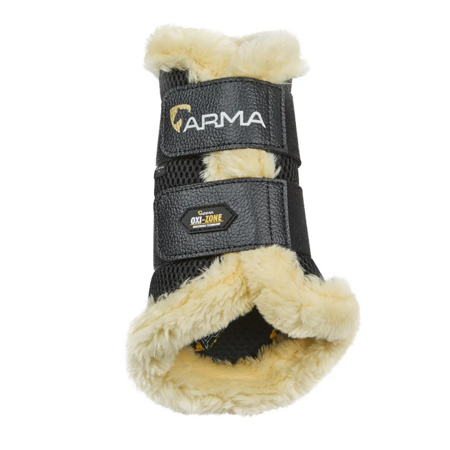 Shires ARMA OXI-ZONE Supafleece Brushing Boots #colour_black