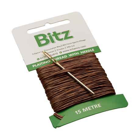 Bitz Plaiting Card With Needle #colour_brown