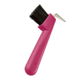 Bitz Hoof Pick Plastic Handle With Brush #colour_pink