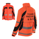 Equisafety Inverno Reversible High Visibility Jacket #colour_red-orange