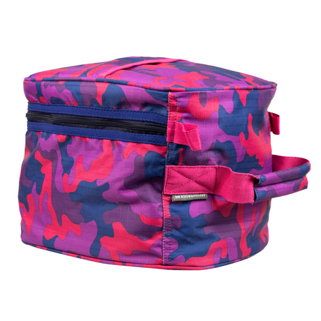 Hy Equestrian DynaForce Hat Bag #colour_raspberry-navy