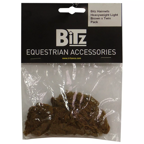 Bitz Hairnets Heavyweight Twin Pack #colour_light-brown