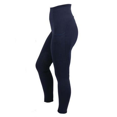 Woof Wear Ladies Knee Patch Riding Tights #colour_navy