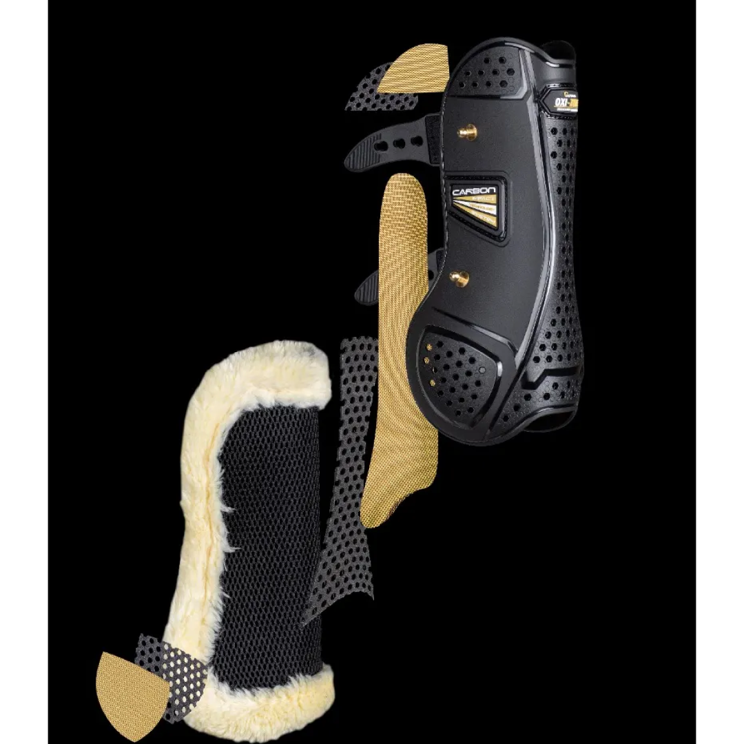 Shires ARMA OXI-ZONE Supafleece Tendon Boots #colour_black
