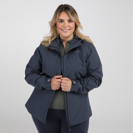 Shires Aubrion Ladies Cloudburst Raincoat #colour_navy