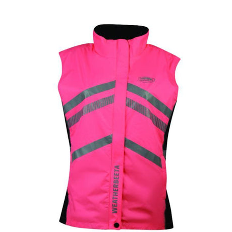 Weatherbeeta Reflective Lightweight Waterproof Vest #colour_pink