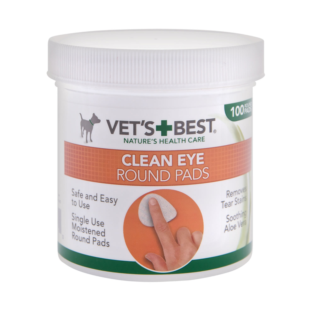 Vets Best Clean Eye Round Pads
